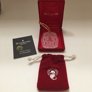 Waterford Crystal “TEN LORDS-A LEAPING” 1993 Christmas Ornament